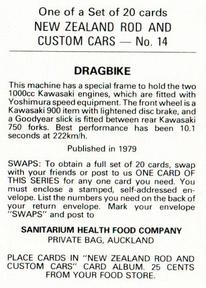 1979 Sanitarium New Zealands Rod And Custom Cars #14 Dragbike Back