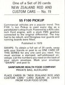 1979 Sanitarium New Zealands Rod And Custom Cars #19 55 F100 Pickup Back