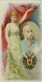 1890 Duke's Holidays (N80) #NNO Emperor's Birthday, Austria Front