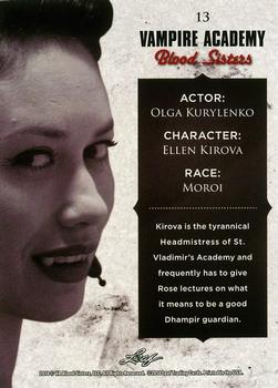 2014 Leaf Vampire Academy: Blood Sisters #13 Olga Kurylenko Back