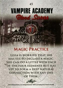 2014 Leaf Vampire Academy: Blood Sisters #45 Magic Practice Back