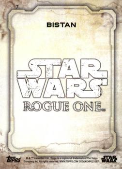 2016 Topps Star Wars Rogue One Series 1 - Green Squad #7 Bistan Back