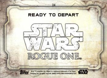 2016 Topps Star Wars Rogue One Series 1 - Green Squad #24 Ready to Depart Back