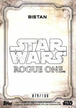 2016 Topps Star Wars Rogue One Series 1 - Gray Squad #7 Bistan Back