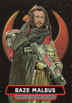 2016 Topps Star Wars Rogue One Series 1 - Heroes of the Rebel Alliance #HR-5 Baze Malbus Front