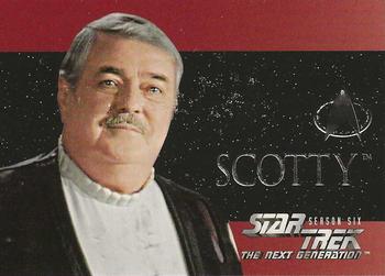 1997 SkyBox Star Trek: The Next Generation Season 6 - Foil-Embossed Characters #S34 Scotty Front