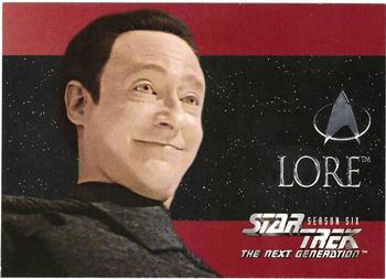 1997 SkyBox Star Trek: The Next Generation Season 6 - Foil-Embossed Characters #S36 Lore Front