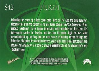 1999 SkyBox Star Trek: The Next Generation Season 7 - Foil-Embossed Characters #S42 Hugh Back