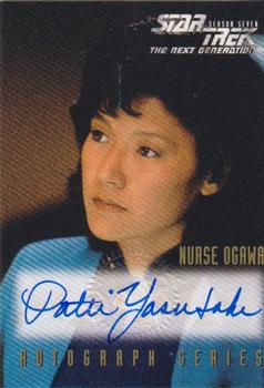 1999 SkyBox Star Trek: The Next Generation Season 7 - Autograph Series #A7 Patti Yasutake Front