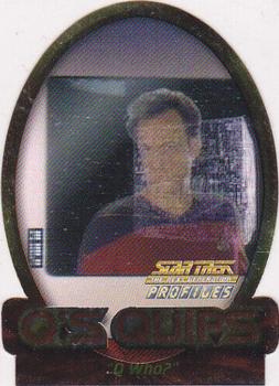 2000 SkyBox Star Trek The Next Generation Profiles - Q's Quips Cards Die Cut #Q3 Q Who? Front
