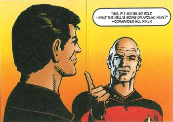 2005 Rittenhouse The Quotable Star Trek: The Next Generation - Comic Books Folding #CB2 March 1988 Back