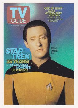 2005 Rittenhouse The Quotable Star Trek: The Next Generation - Star Trek 35 Years! TV Guide Covers #TV2 Brent Spiner Front