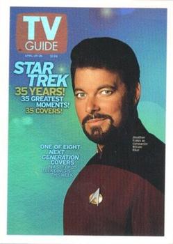 2005 Rittenhouse The Quotable Star Trek: The Next Generation - Star Trek 35 Years! TV Guide Covers #TV3 Jonathan Frakes Front