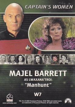 2005 Rittenhouse The Quotable Star Trek: The Next Generation - Captain's Women #W7 Majel Barrett Back