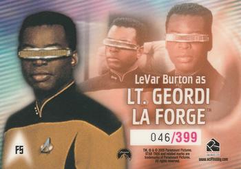 2005 Rittenhouse The Quotable Star Trek: The Next Generation - Starfleet's Finest #F5 Lt. Geordi La Forge Back