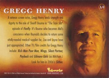 2006 Inkworks Firefly - Autographs #A-9 Gregg Henry Back