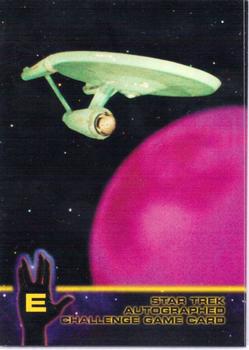 1998 SkyBox Star Trek The Original Series 2 - Autograph Challenge #E Enterprise in Orbit Front