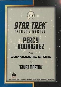 2009 Rittenhouse Star Trek: The Original Series Archives - Star Trek Tributes #T11 Percy Rodriguez Back