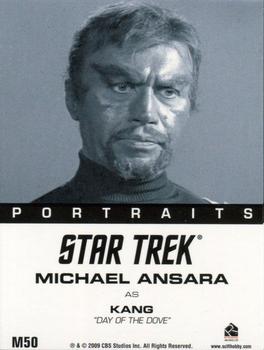 2009 Rittenhouse Star Trek: The Original Series Archives - Portraits #M50 Michael Ansara Back