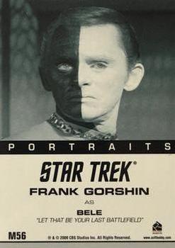 2009 Rittenhouse Star Trek: The Original Series Archives - Portraits #M56 Bele Back