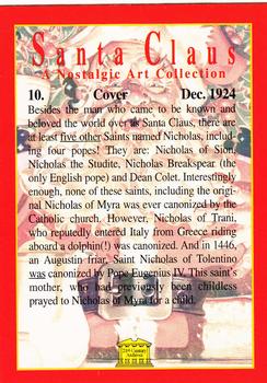 1994 21st Century Archives Santa Claus A Nostalgic Art Collection #10 Cover - Dec. 1924 Back