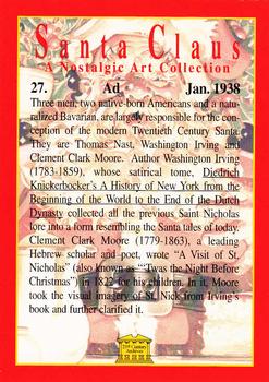 1994 21st Century Archives Santa Claus A Nostalgic Art Collection #27 Ad - Jan. 1938 Back