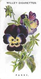 1910 Wills's Old English Garden Flowers #30 Pansy Front