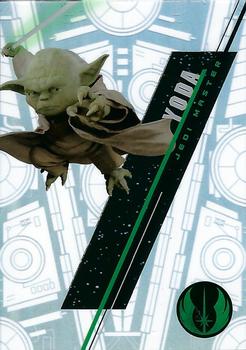 2016 Topps High Tek Star Wars - Pattern 2 (Star Destroyer) #SW-3 Yoda Front