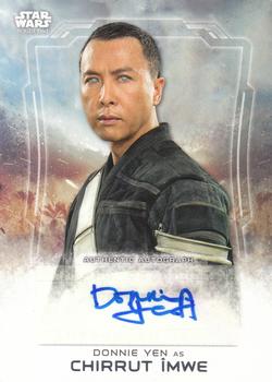 2016 Topps Star Wars Rogue One Series 1 - Autographs #NNO Donnie Yen Front