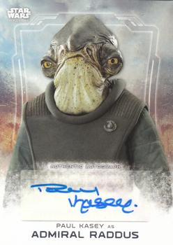 2016 Topps Star Wars Rogue One Series 1 - Autographs #NNO Paul Kasey Front
