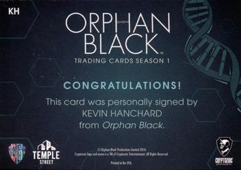 2016 Cryptozoic Orphan Black Season 1 - Autographs #KH Kevin Hanchard Back