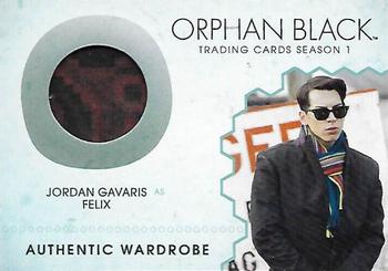 2016 Cryptozoic Orphan Black Season 1 - Wardrobe Relics #M12 Jordan Gavaris Front