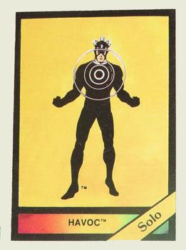 1987 Comic Images Marvel Universe I #64 Havoc Front