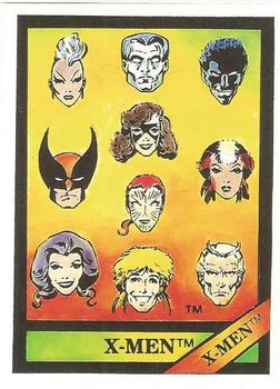 1987 Comic Images Marvel Universe I #7 X-Men Front