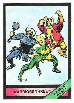 1987 Comic Images Marvel Universe I #20 Warriors Three Front