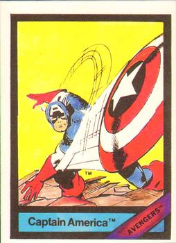 1987 Comic Images Marvel Universe I #33 Captain America Front