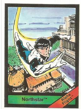 1987 Comic Images Marvel Universe I #46 Northstar Front