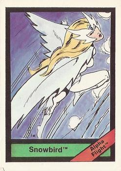 1987 Comic Images Marvel Universe I #47 Snowbird Front