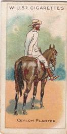 1913 Wills's Riders of the World #4 Ceylon Planter Front