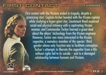2003 Rittenhouse Star Trek Enterprise Season 2 - First Contact #F19 Vissian Back