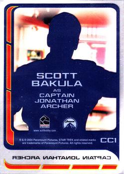 2004 Rittenhouse Star Trek Enterprise Season 3 - Enterprise Crew #CC1 Captain Jonathan Archer Back