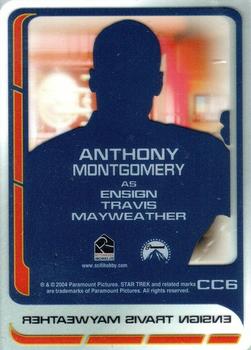 2004 Rittenhouse Star Trek Enterprise Season 3 - Enterprise Crew #CC6 Ensign Travis Mayweather Back