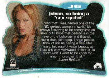 2004 Rittenhouse Star Trek Enterprise Season 3 - The Ultimate Jolene #J6 Jolene, on being a 