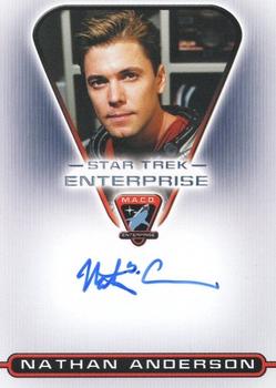 2004 Rittenhouse Star Trek Enterprise Season 3 - Autographs M.A.C.O. Series #MACO7 Nathan Anderson Front