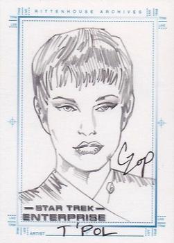 2004 Rittenhouse Star Trek Enterprise Season 3 - SketchaFEX #NNO T'Pol Front
