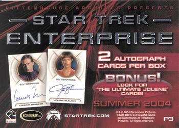 2004 Rittenhouse Star Trek Enterprise Season 3 - Promos #P3 T'Pol Back