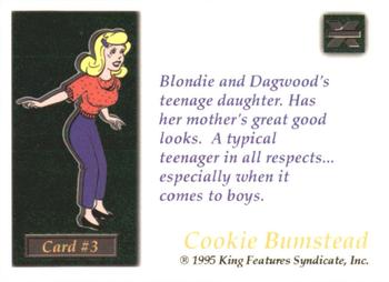1995 Authentix Blondie #3 Cookie Bumstead Back