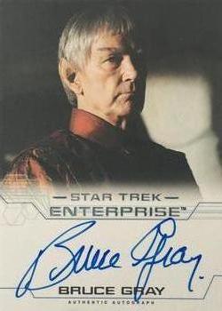 2005 Rittenhouse Star Trek: Enterprise Season 4 - Autographs #NNO Bruce Gray Front