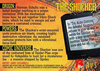 1995 Fleer Ultra Ralston Foods Spider-Man #4 Shocker Back