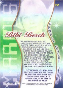 2000 SkyBox Star Trek Cinema 2000 - Female Guest Stars #F2 Bibi Besch as Carol Marcus Back